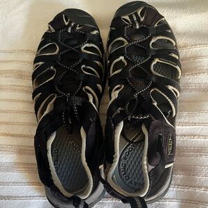 Keen Black and White Outdoor Sandals